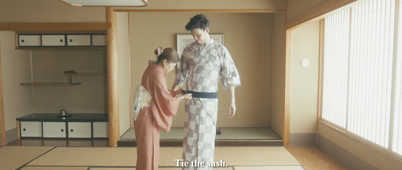 How to wear a yukata
